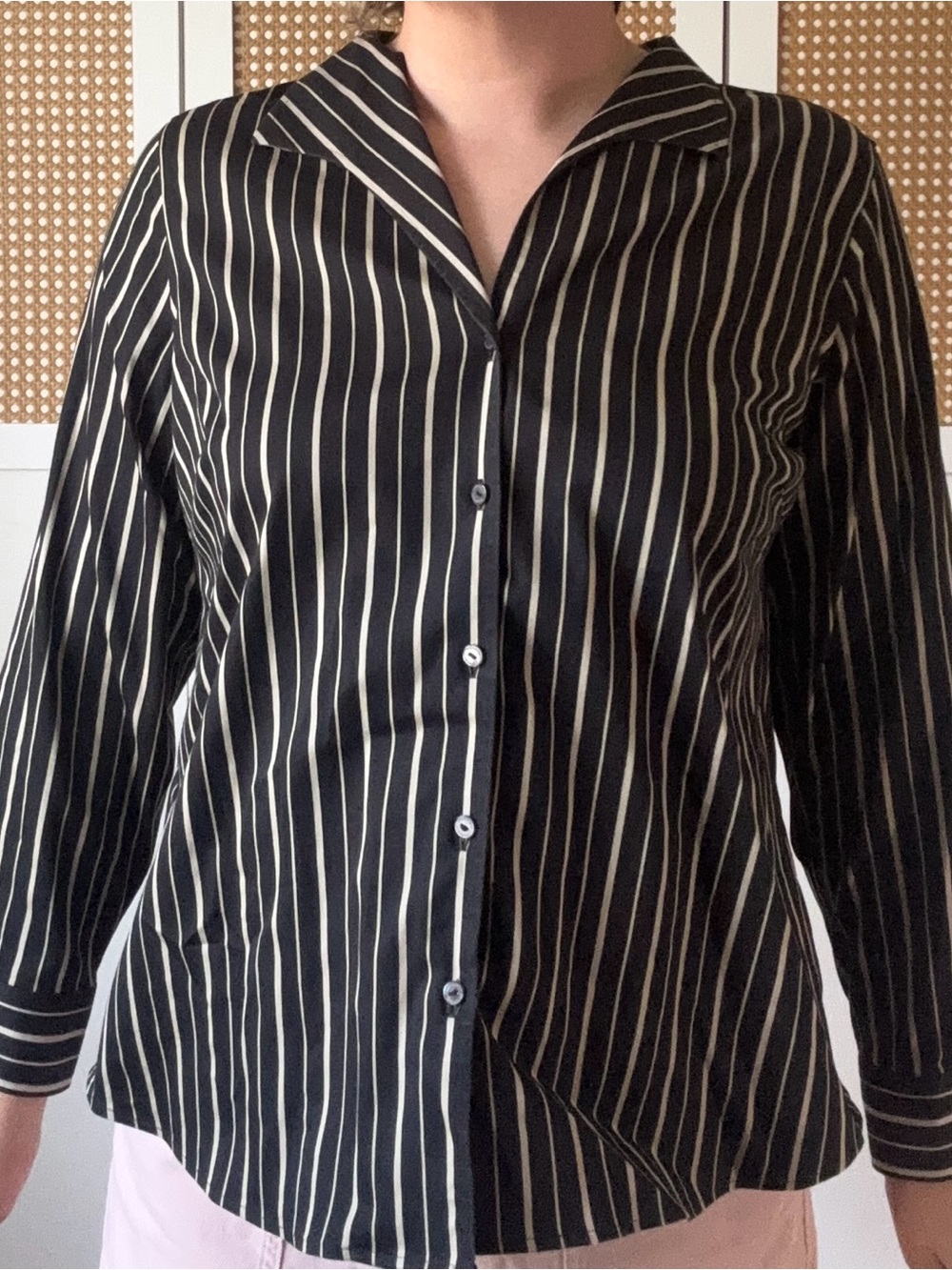 Foxcroft Margie Button Down- Flattering business blouse